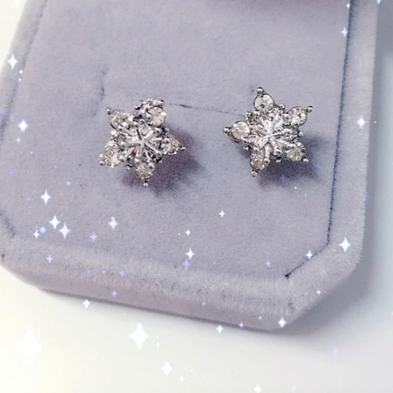 Корейские серьги модные ювелирные украшения блестящие звезды Искусственные