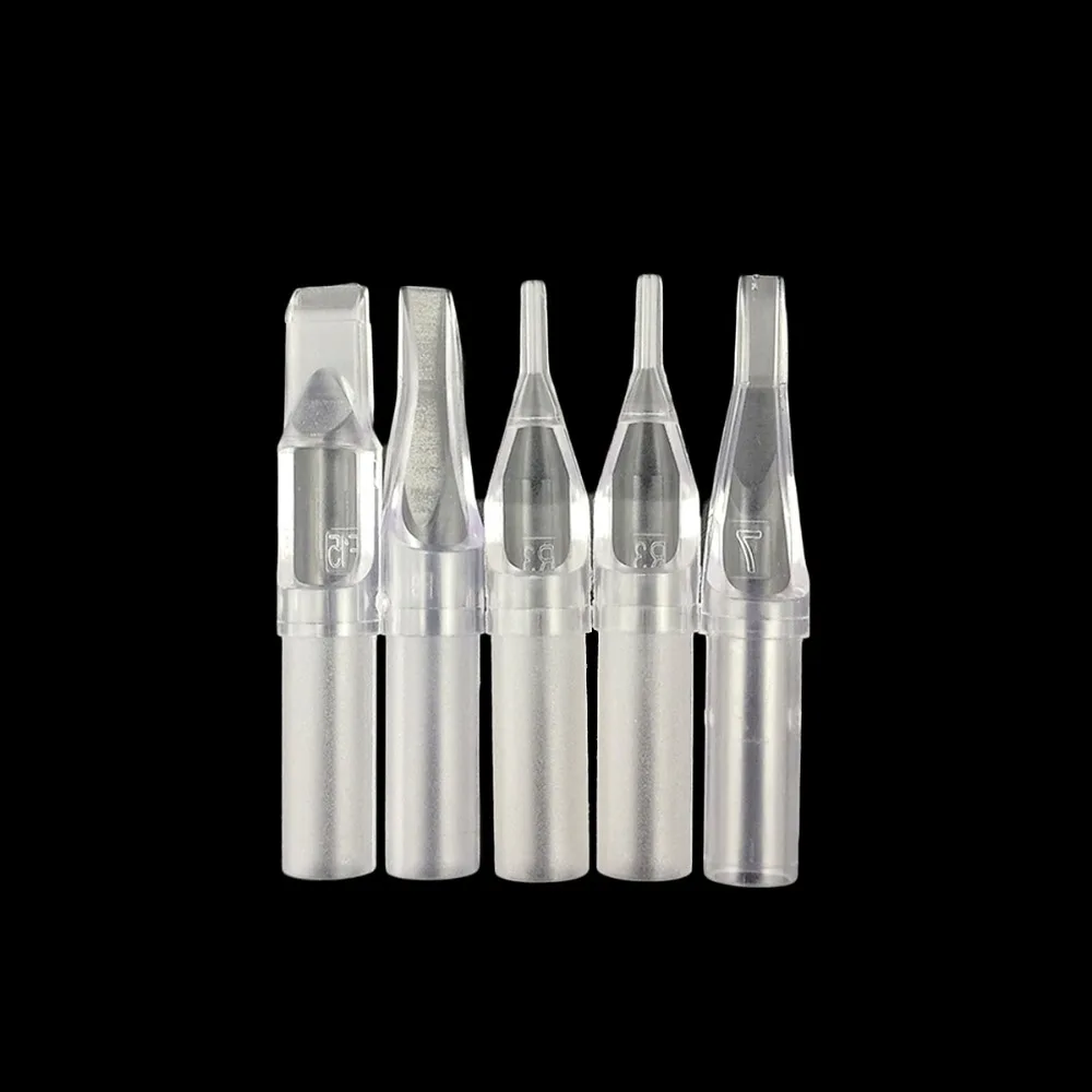 

50Pcs Tattoo Transparent Disposable Tip Plastic Sterile Tattoo Tips Needle Permanent Makeup 5FT/7FT/9FT/11FT/13FT/15FT/17FT