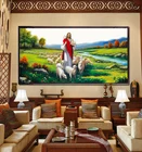 Иисус-пастырь, наборы для вышивки крестом, декоративные фигурки для гостиной, рисунок пейзаж г., сделай сам, набор для рукоделия, настенный Декор для дома