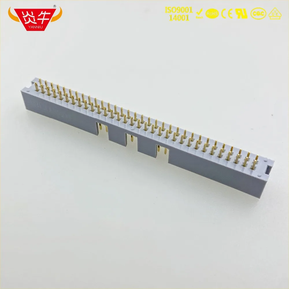 DC3 64P Серый Белый 64PIN IDC розетка коробка 2 54 мм Шаг заголовок прямой соединитель
