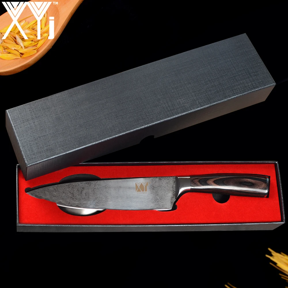 Xyj 8 ''Нержавеющая сталь шеф повар Ножи для шашлыков Подарочная коробка