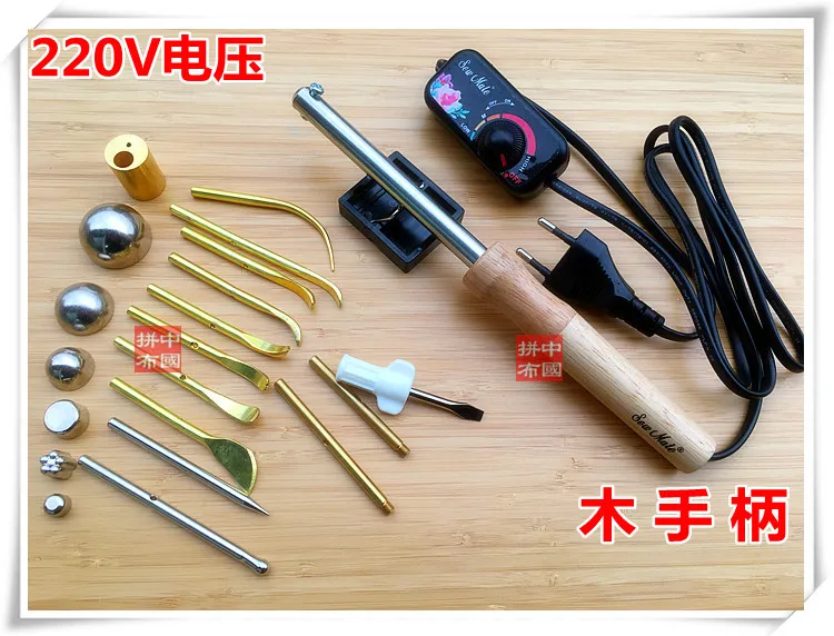 Flower iron master set Multifunctional Handmade flower tool patchwork making 17 different heads 220V/110V | Дом и сад