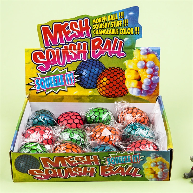 Горячая Распродажа мягкий сетчатый шар сжимающий мяч новинка сенсорная