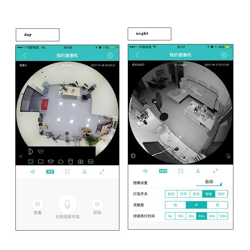 Беспроводная ip-камера OLOEY Wi-Fi 1.3MP 2.0MP панорамная домашняя камера видеонаблюдения