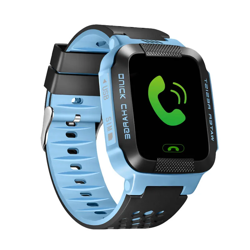 2018 Детские умные часы Gps трекер для мальчика с sim картой SOS Smartwatch детские детей Call