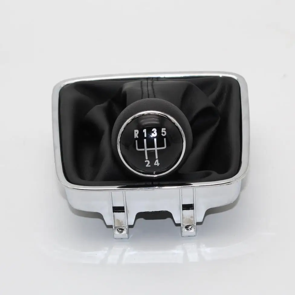 Для VW Golf Plus 2005 2006 2007 2008 2009 2010 2011 2012 2013 автомобиль-Стайлинг 5 скоростей автомобиля ручка переключения передач кожаные ботинки