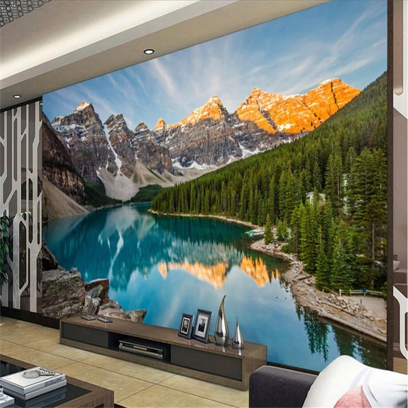Пользовательские 3D обои спокойный крик красивый пейзаж ТВ фон гостиная спальня