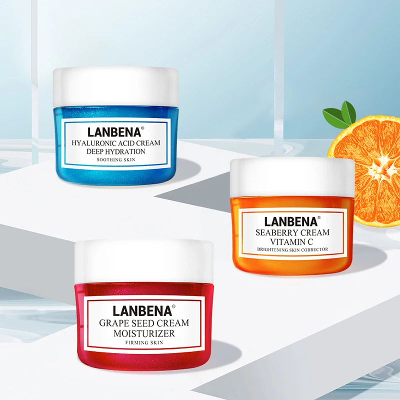 LANBENA крем для лица кислота виноградных семян Seaberry витамин C успокаивающий