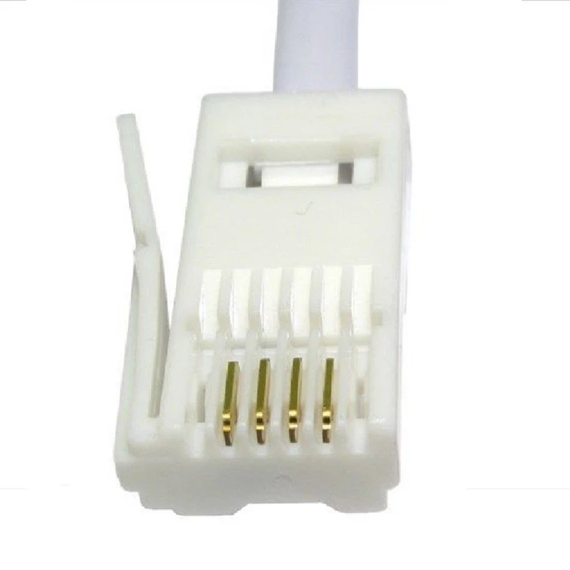 4.5m RJ11 to BT Cable Lead Modem FAX Telephone Plug Socket 4 Pin Straight | Компьютеры и офис