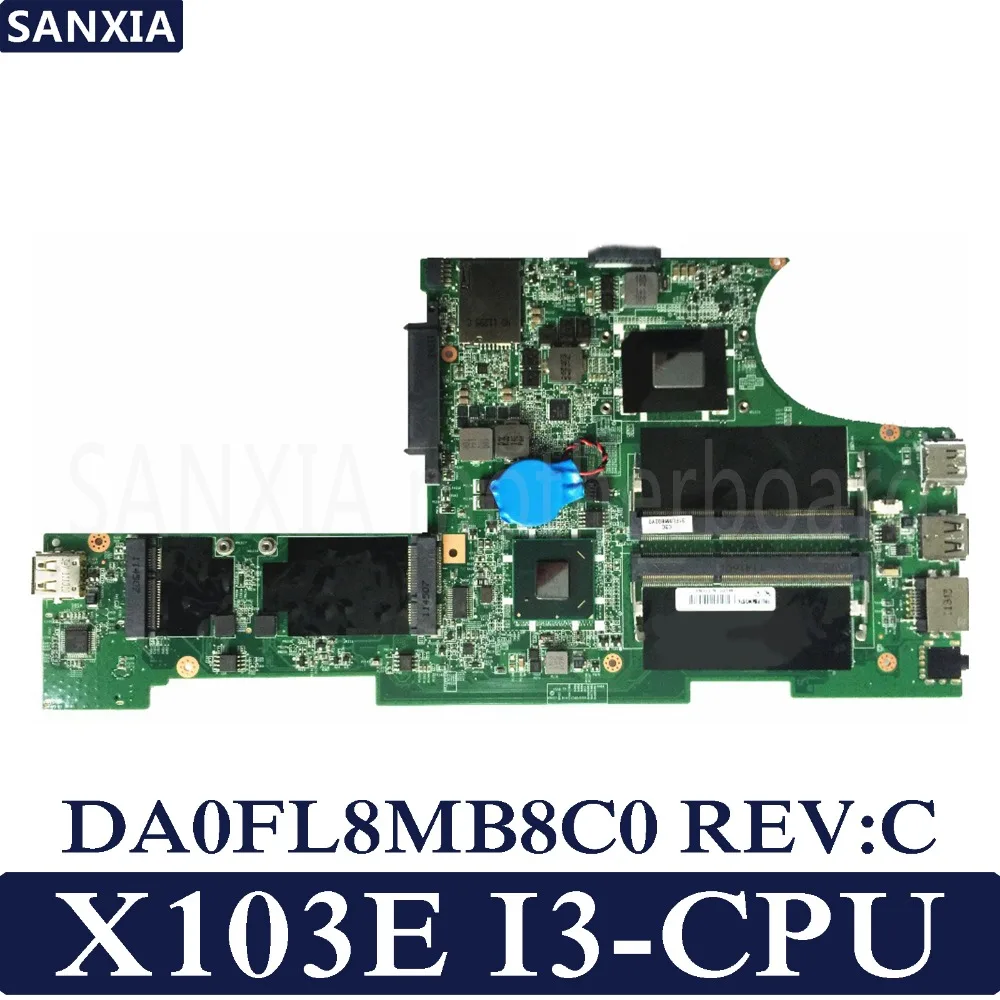 

KEFU DA0FL8MB8C0 REV:C Laptop motherboard for Lenovo X103E Test original mainboard I3-CPU