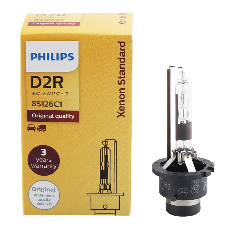 1X Philips HID D1S D2S D2R D3S D4S D5S 35 Вт ксеноновый стандарт 4200 к авто оригинальная автомобильная фара Оригинальная лампа OEM Замена обновления