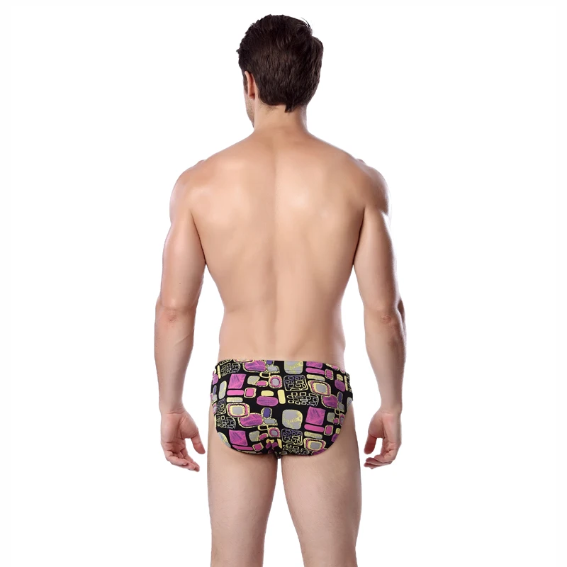 

Very Popular Drawstring Beach Swim Shorts Men Vintage Print Mens Swimming Briefs Plus Size XXXL Male Mens Sheer Swimwear