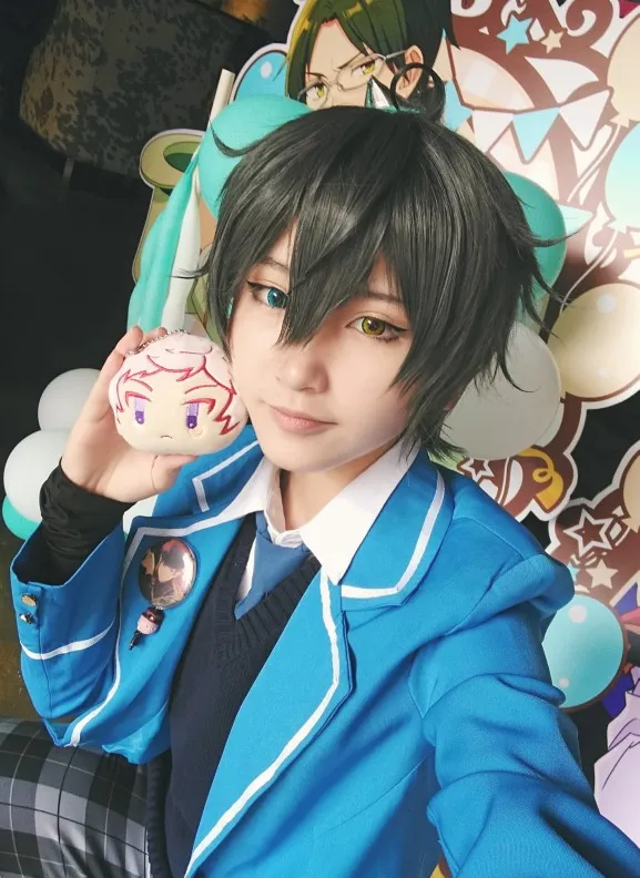 Парик для косплея Mika Kagehira Shu Itsuki из коротких синтетических волос взрослых |