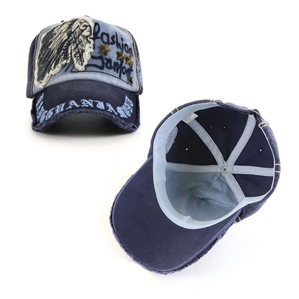 Мода унисекс Симпатичные Бейсбол Кепки Винтаж Snapback кепки бейсболки с вышитой