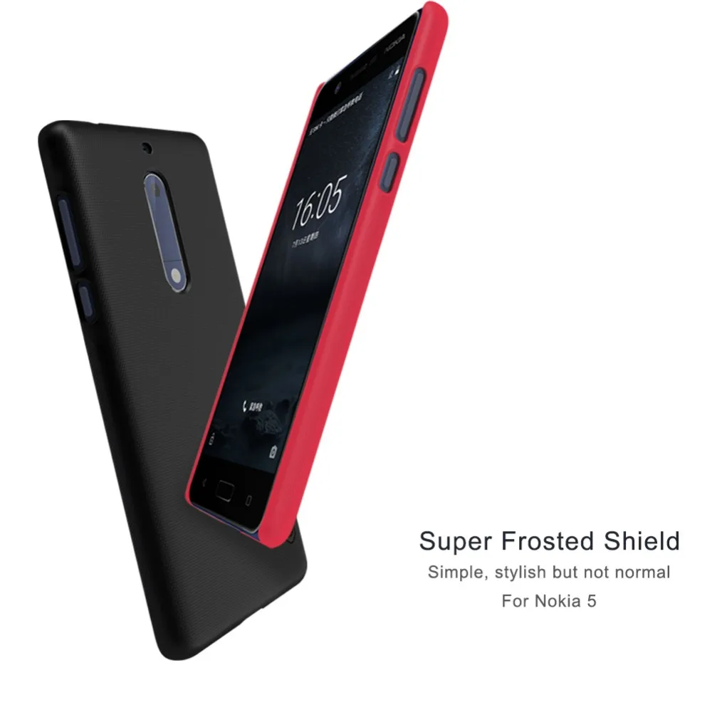 Для Nokia 5 TA-1008 TA-1030 чехол Непрозрачный Жесткий пластиковый Чехол дюймов Nillkin 5,2 для Nokia5 чехол