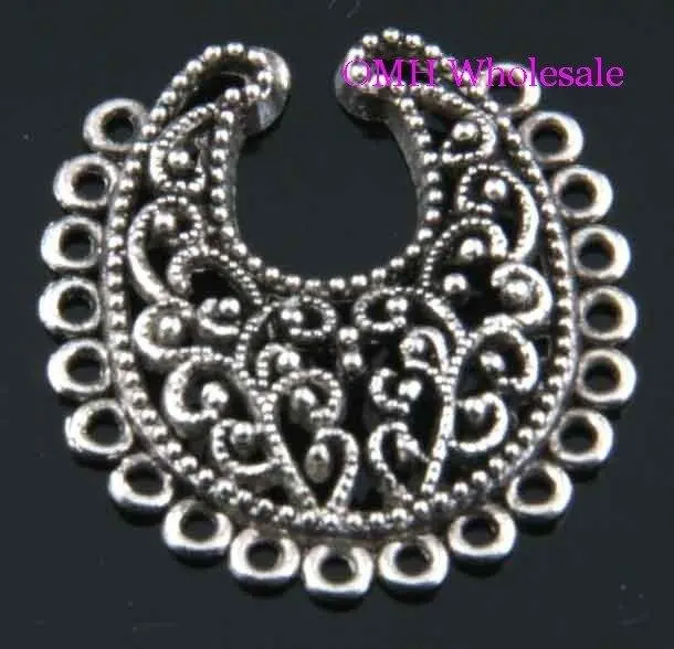 OMH оптовая продажа Бесплатная доставка 30 шт. тибетские серебряные подвески