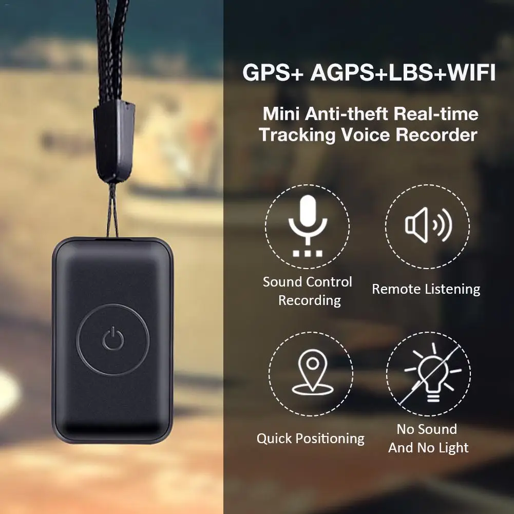 Самый маленький мини Противоугонный диктофон в реальном времени Wifi gps трекер
