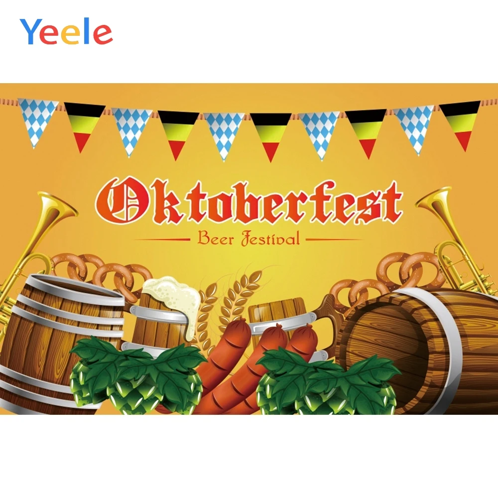 Фоны для фотосъемки Yeele с изображением Октоберфеста карнавала вечевечерние еды