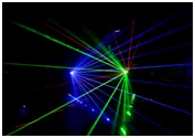 DMX512 3 линзы луча RGB DJ диско лазерсветильник сценическое шоу DMX 730 мВт для dj