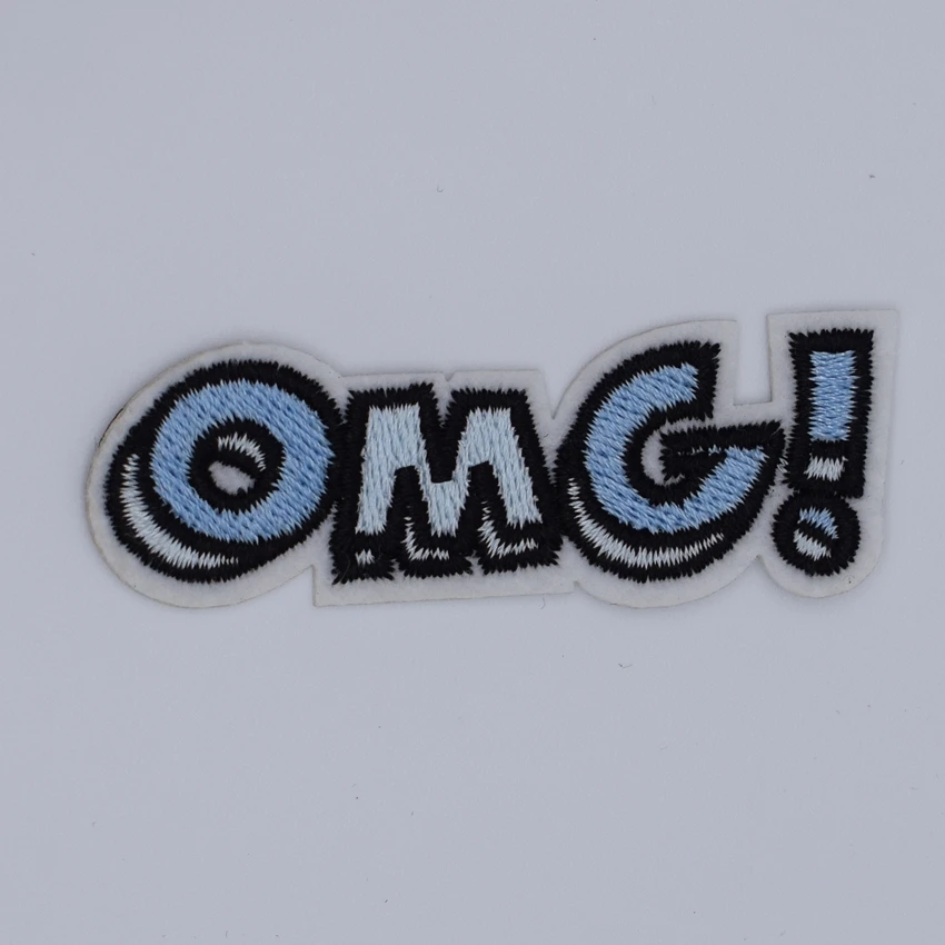 1 шт. вышитая заплатка OMG для одежды железная при шитье с аппликацией футболок