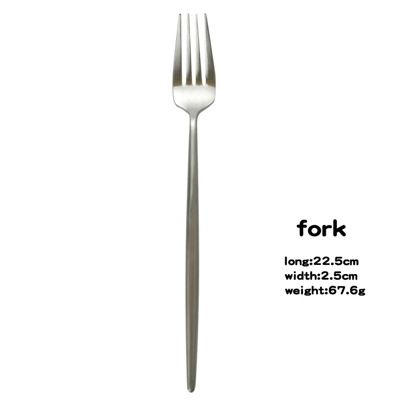sliver fork Столового серебра западные столовые приборы, 18/10 Нержавеющая сталь вилка Посуда, Ножи вилка ложка, чайная ложка, столовые приборы, можно мыть в посудомоечной машине - Цвет: sliver fork
