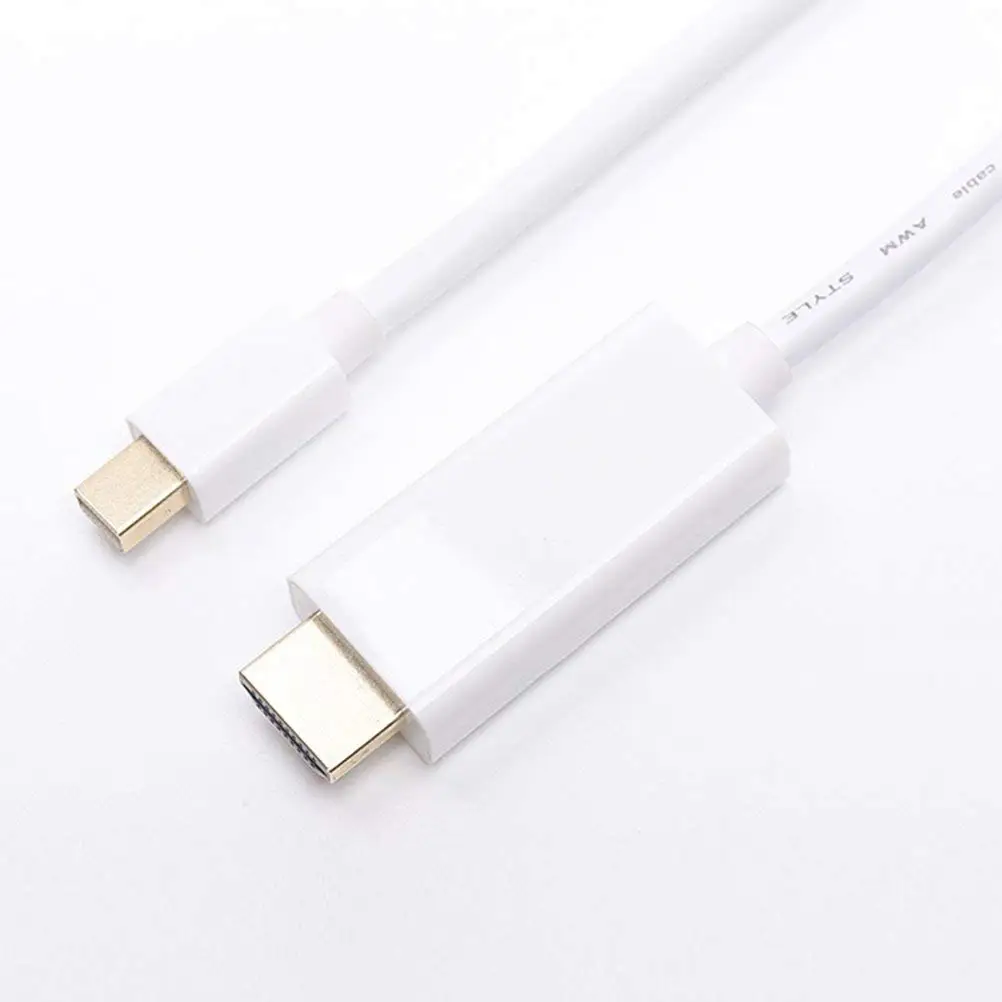 Новый Male 1 8 м мини кабель DP HDMI Thunderbolt Mini Displayport к адаптеру для Macbook Pro Air Для iMac| |