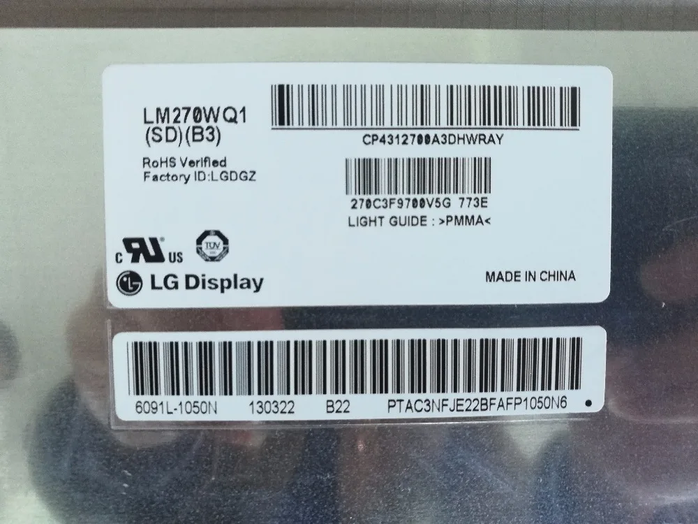 Модуль панели ЖК дисплея Для iMac A1407 MC914 оригинальный дисплей 27 дюймов 2K LM270WQ1 SD B3