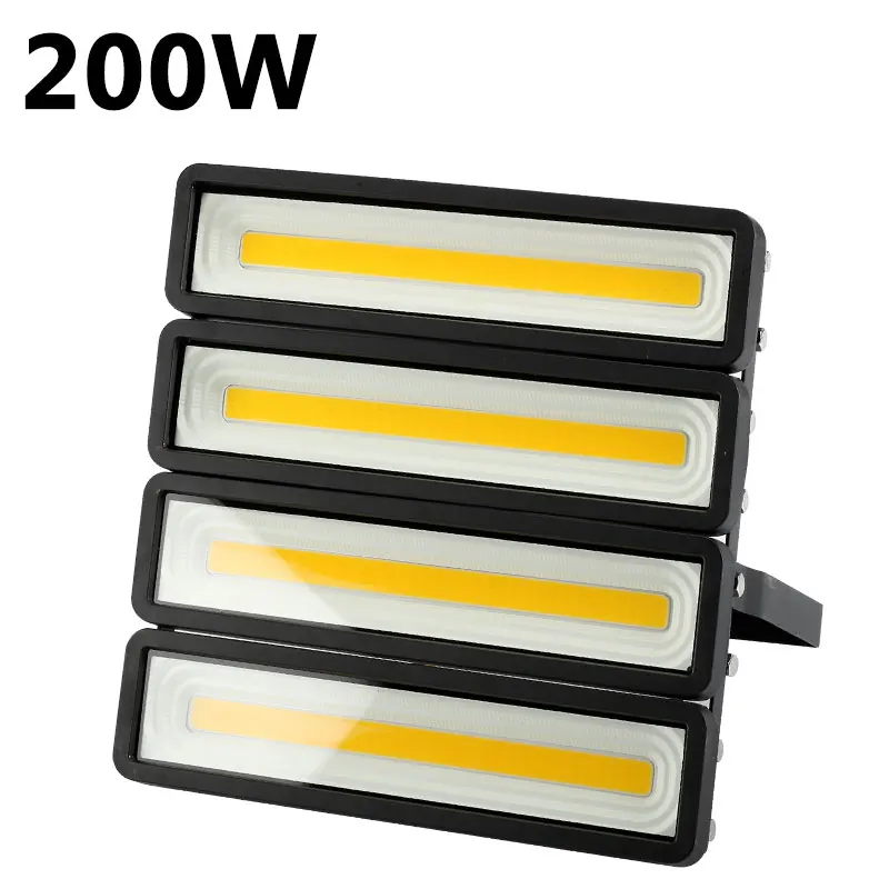 Black 200W Проектор для безопасности, светодиодный прожектор, отражатель, светильники, 220 В, уличный светодиодный прожектор, 50 Вт, 100 Вт, 150 Вт, 200 Вт, водонепроницаемый прожектор - Испускаемый цвет: Black 200W