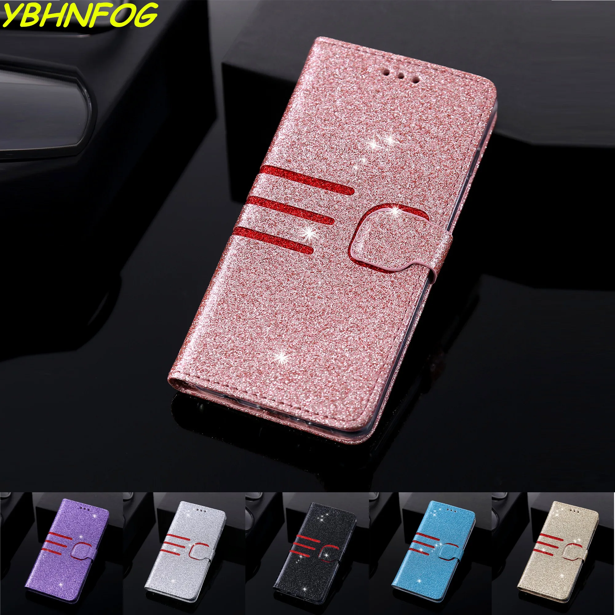 Роскошные Флип-кейсы для huawei P Smart P20 Lite P30 Pro Y6 Pro Y7 Prime Honor 7A Pro 7C 8A из искусственной кожи с Откидывающейся Крышкой и функцией подставки