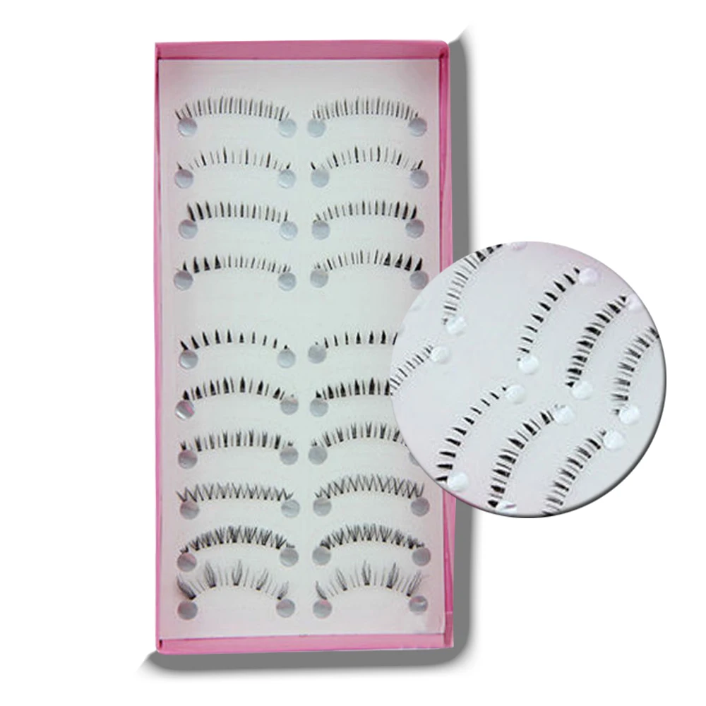 10 пар/компл. различные стильные Нижние накладные Ресницы Черные Накладные