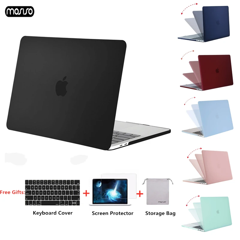 MOSISO 2018 матовый чехол для Macbook Air 13 дюймов A1932 рукав ноутбука macbook Pro 15 с сенсорной