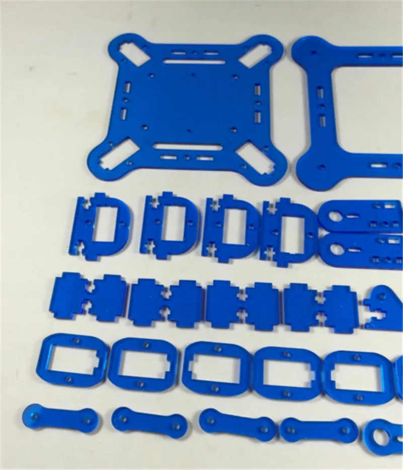 DIY mePed V2 четвероногий робот набор акриловых пластин 3 мм синий цвет акриловый лист
