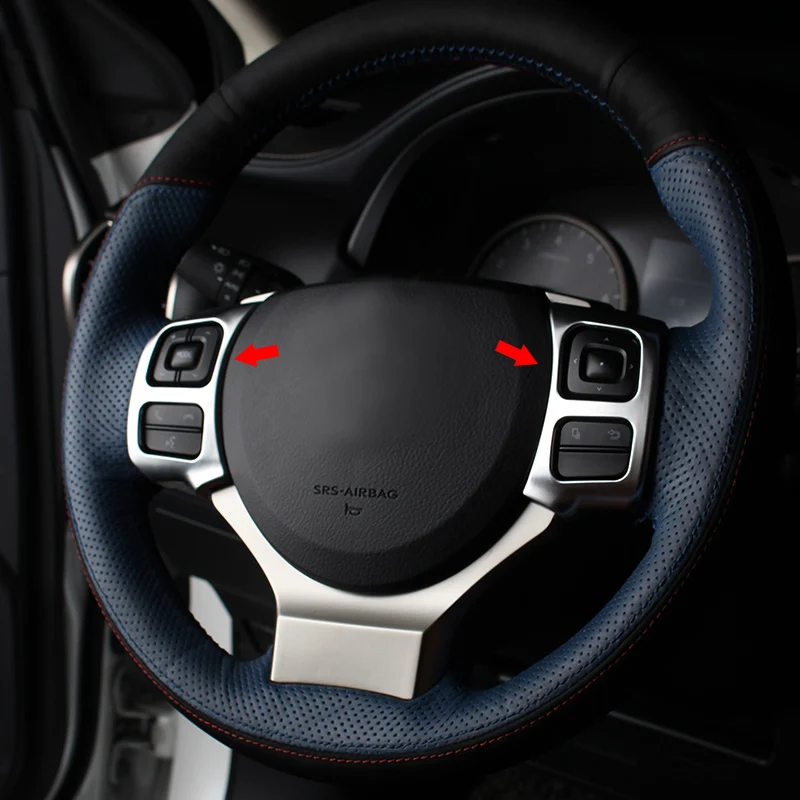 

For Lexus NX 200t 300h 2015 2016 2017 ABS Matte Steering Wheel Panel Insert Frame Sticker Cover Trim Car Styling Accessorie 2pcs