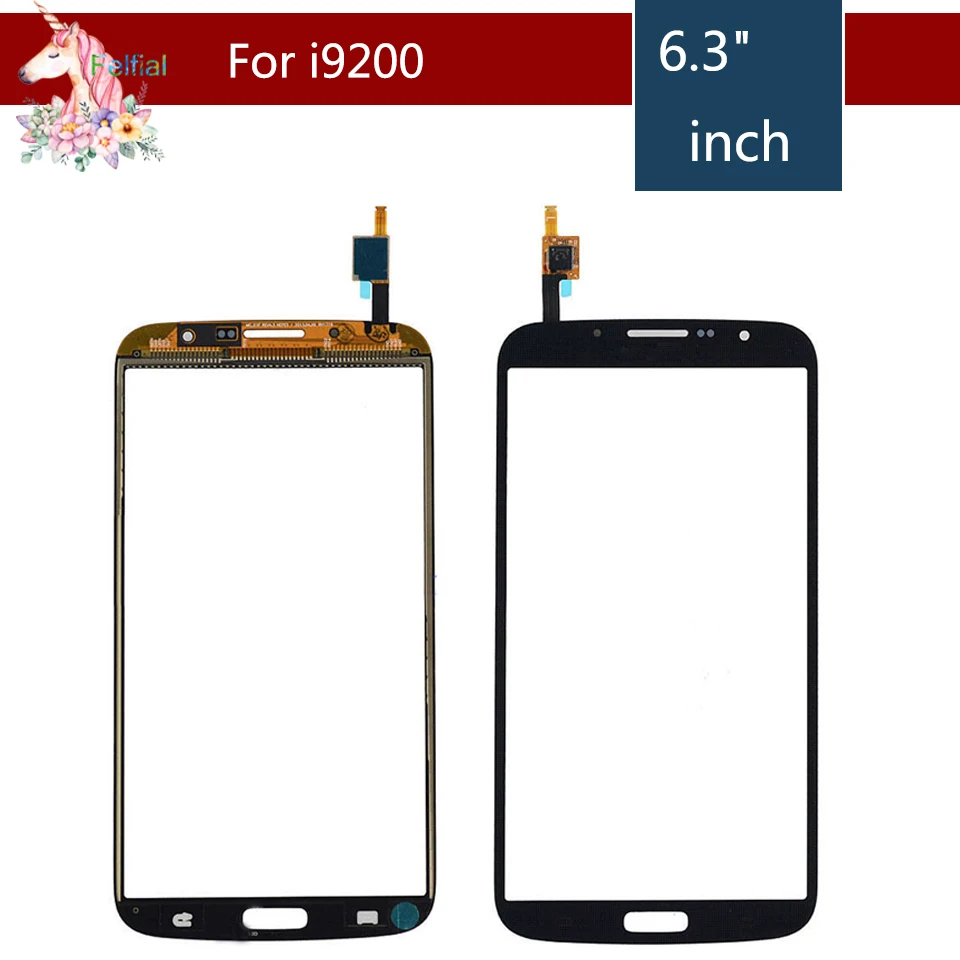 10pcs/lot For Samsung Galaxy Mega 6.3 GT-I9200 i9200 GT-I9205 i9205 Touch Screen Digitizer Sensor Front Glass Lens Replacement enlarge