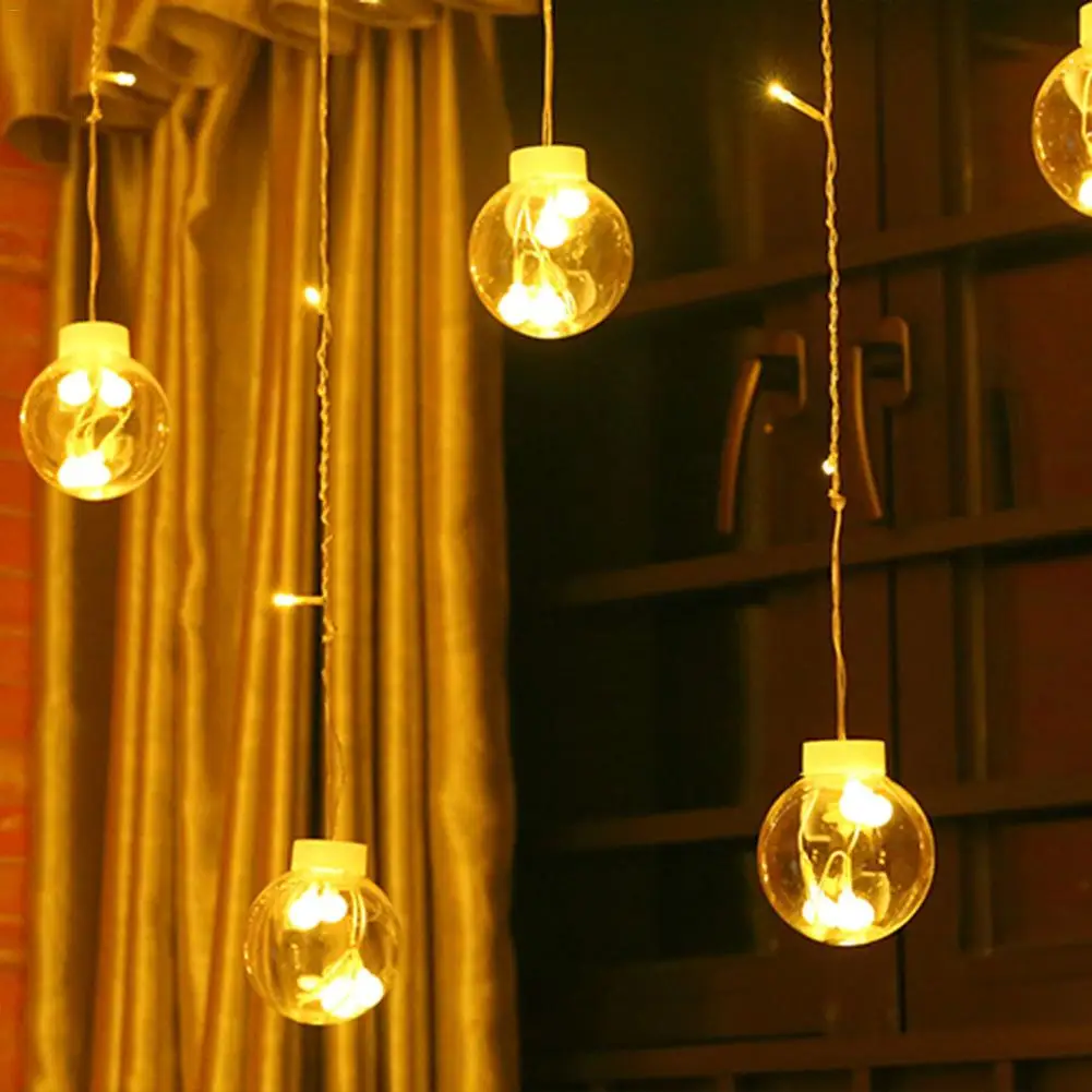 138led светодиодная гирлянда в сказочном стиле занавес на батарейках штепсельная