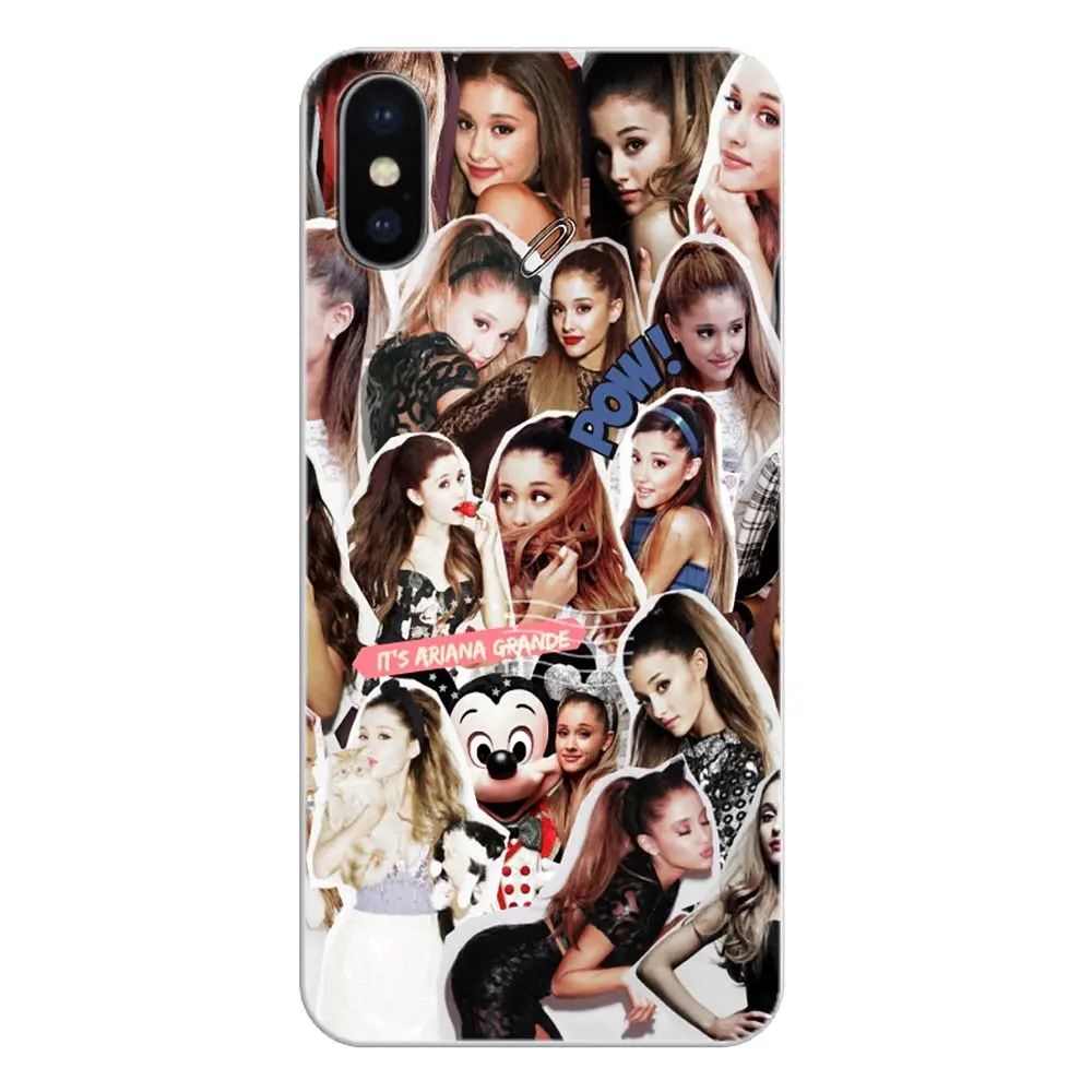 For Samsung Galaxy S2 S3 S4 S5 MINI S6 S7 edge S8 S9 Plus Note 2 3 4 5 8 Coque Fundas Cell Phone Case Cover Cat Ar Ariana Grande |