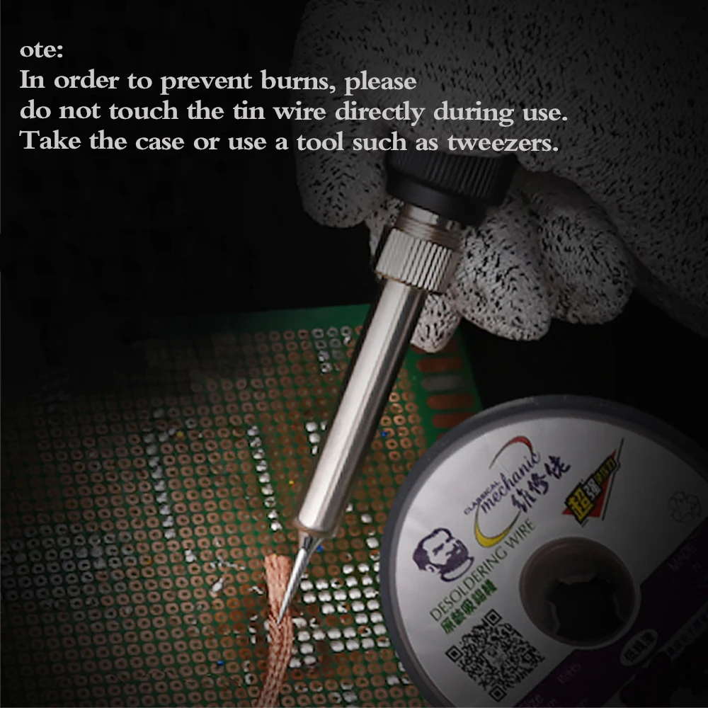 

1.5 / 2.0 / 2.5 / 3.0 / 3.5mm 5 piece / batch mechanical solder core remover wire removal welding woven BGA welding repair tool