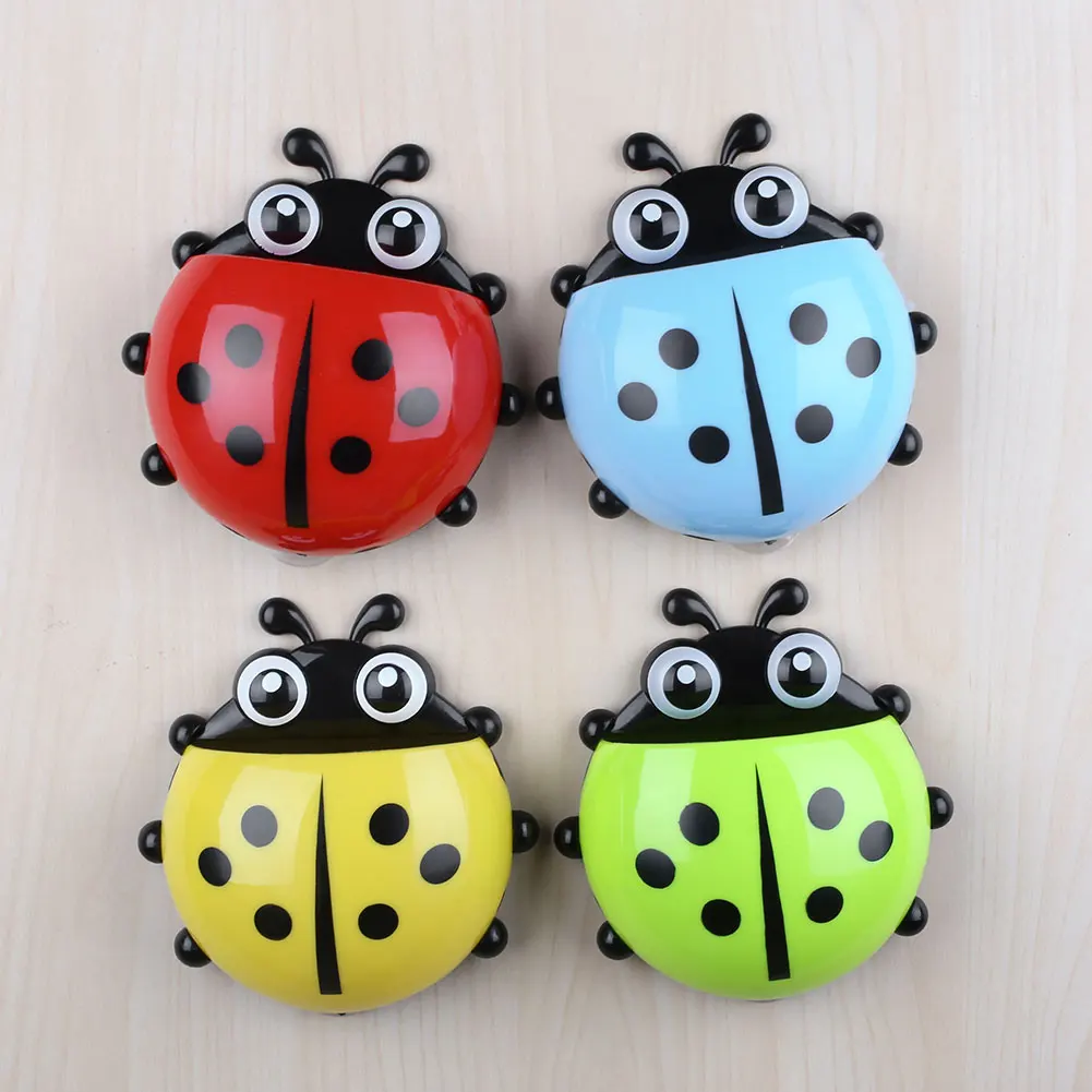 Милый держатель для зубной щетки в виде божьей коровки настенный набор