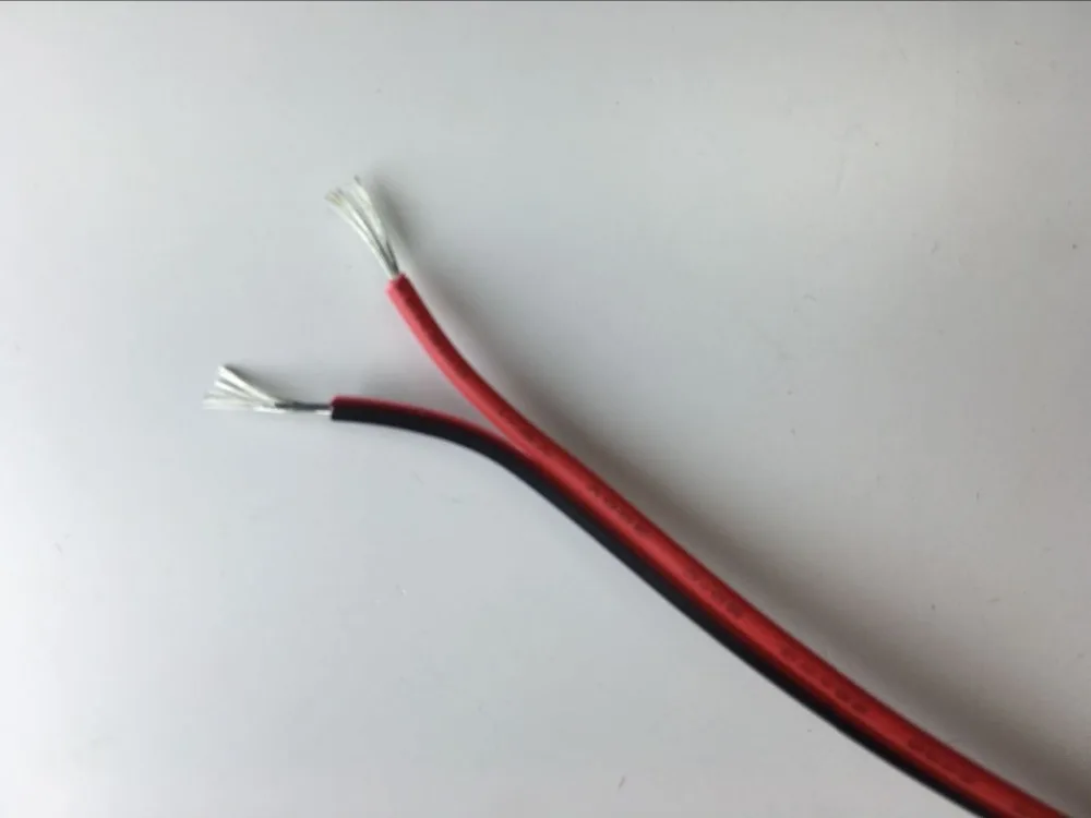 20 метров 22awg удлинитель провода шнур светодиодные ленты один цвет красный/черный