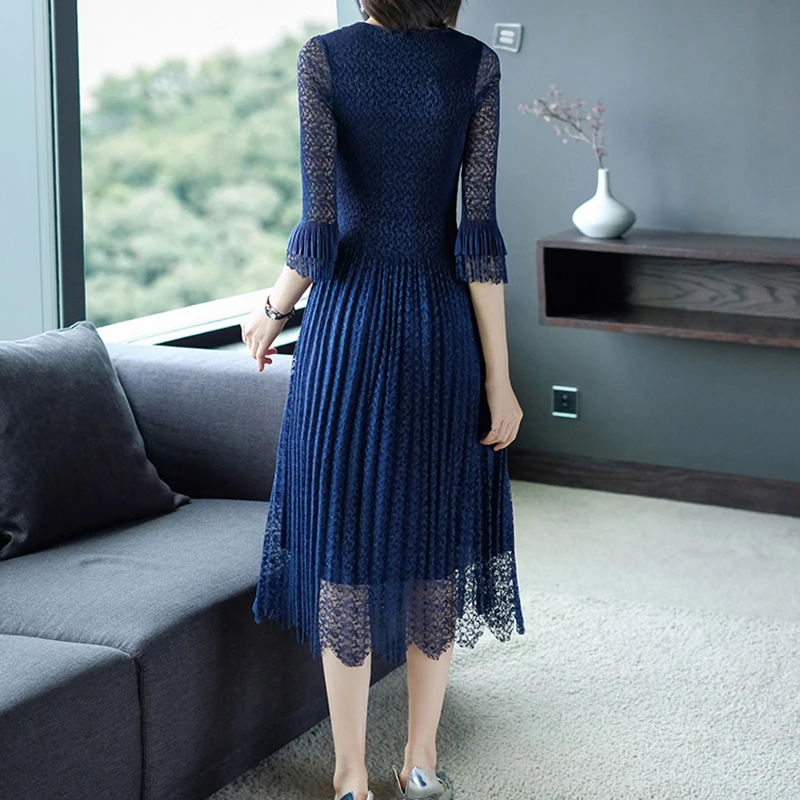 Женское эластичное вечернее платье в вечерние ле ретро темно синее зеленое