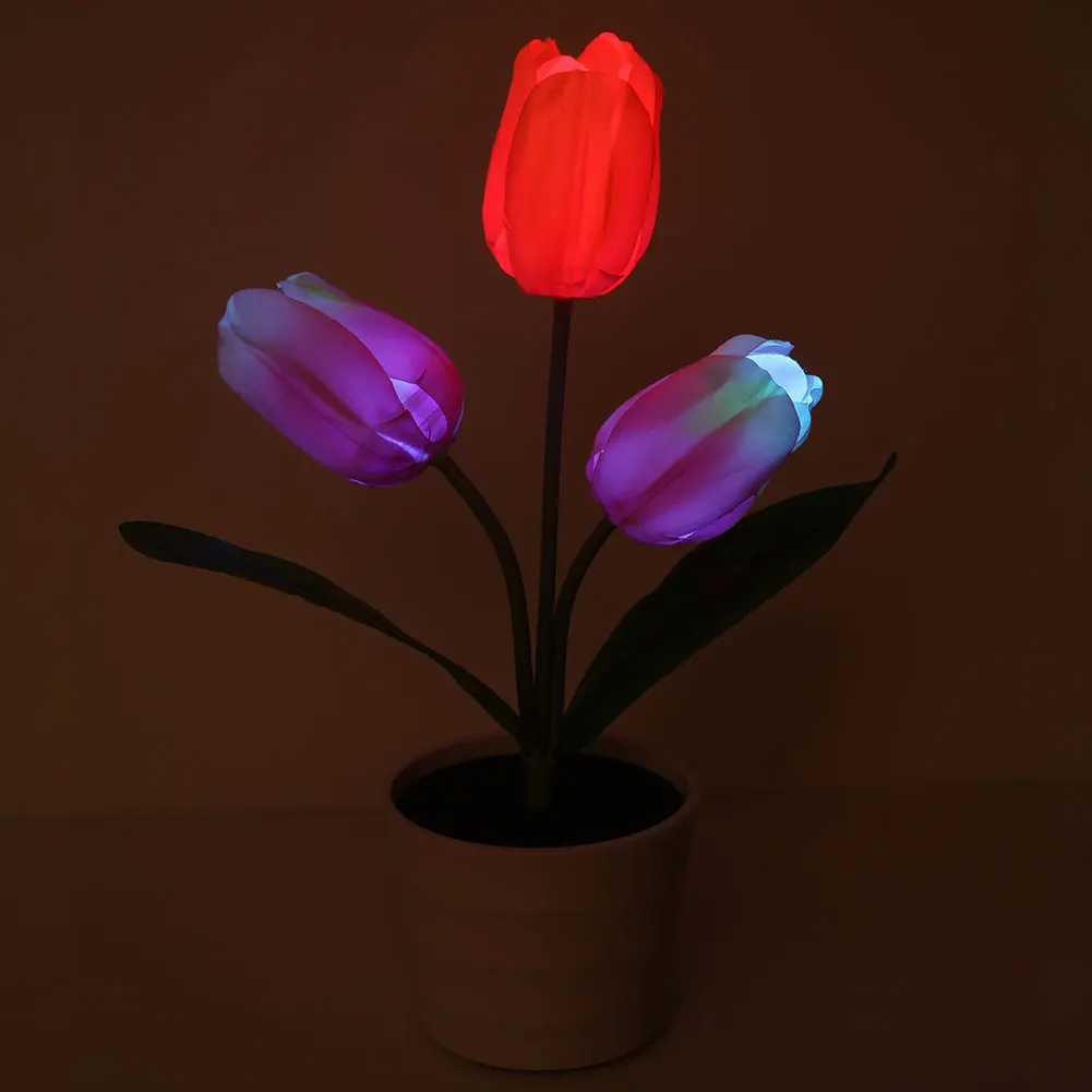 Открытый RGB водостойкий светодиодный солнечный свет искусственный Горшковый