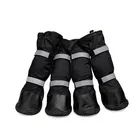 Водонепроницаемые Нескользящие ботинки для собак и собак, теплые зимние ботинки с резиновой подошвой, светоотражающие защитные для кроссовок, для улицы, для средних и больших собак
