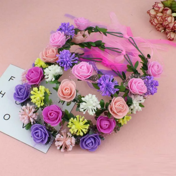 

Rose Peony Flower Halo Bridal Floral Crown Hair Band Wreath Head Wreath Wedding Headpiece Bridesmaid