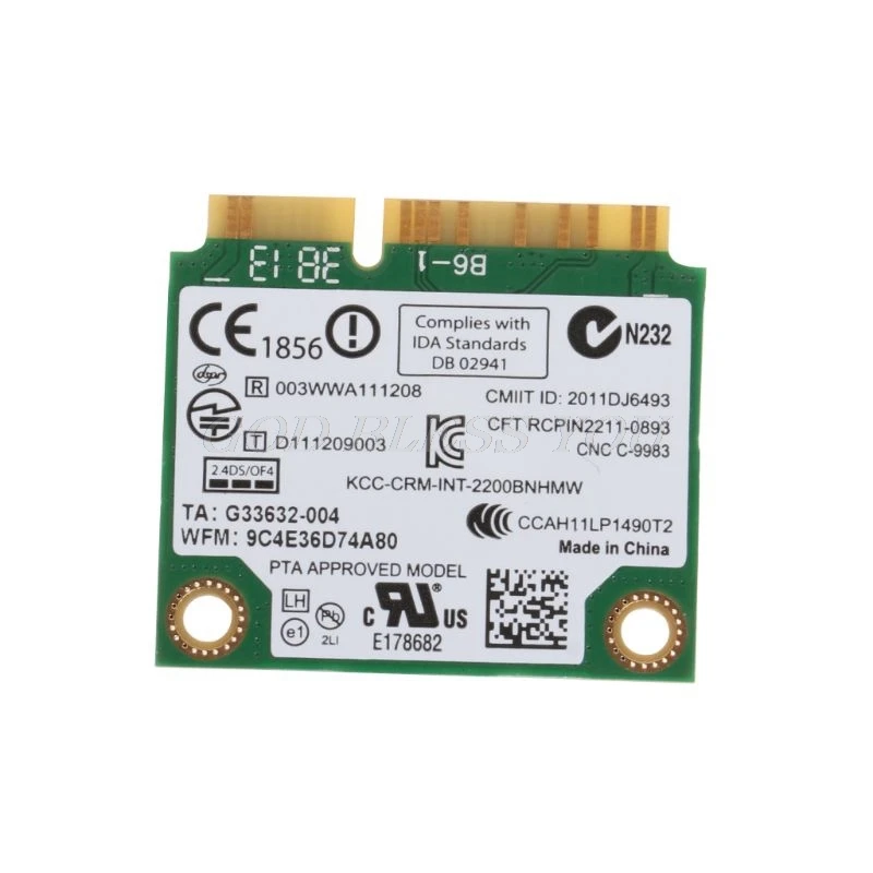 Intel wireless-N Wifi карта 2200 BNHMW 60Y3295 20200048 для lenovo IBM T430 W530 T530 300M