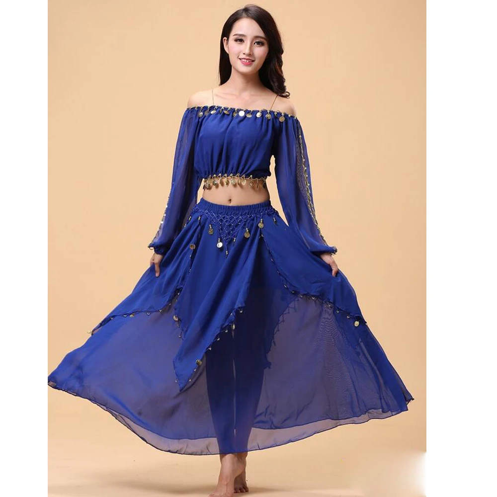 Девичьи Бальные Болливуд Танцы платье индийский танец живота одежда костюмы