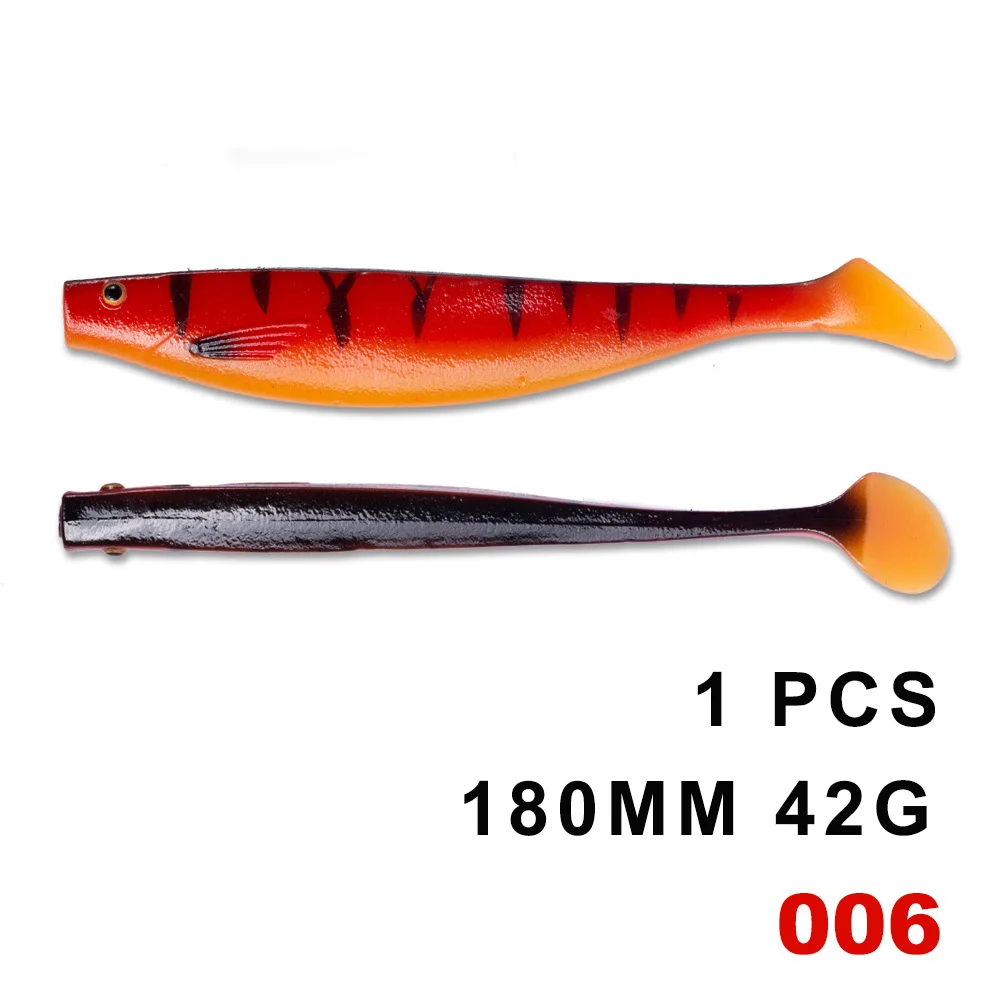 HUNTHOUSE fox similar pro shad teez большая Мягкая приманка 12 см 15 см 18 см pro shad Приманка berserk морской бас для ловли щуки zander - Цвет: 180mm  006