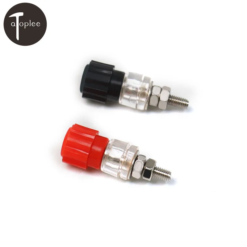 1 шт. 3 мм динамик усилитель Терминал связывания разъем типа банан красный/черный