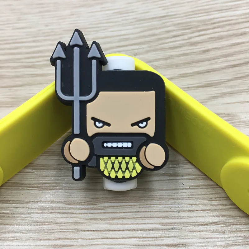 100 шт мультфильм USB кабель протектор управление Органайзер линии передачи данных клип протектор де Кабо сматывание кабеля для iPhone samsung huawei
