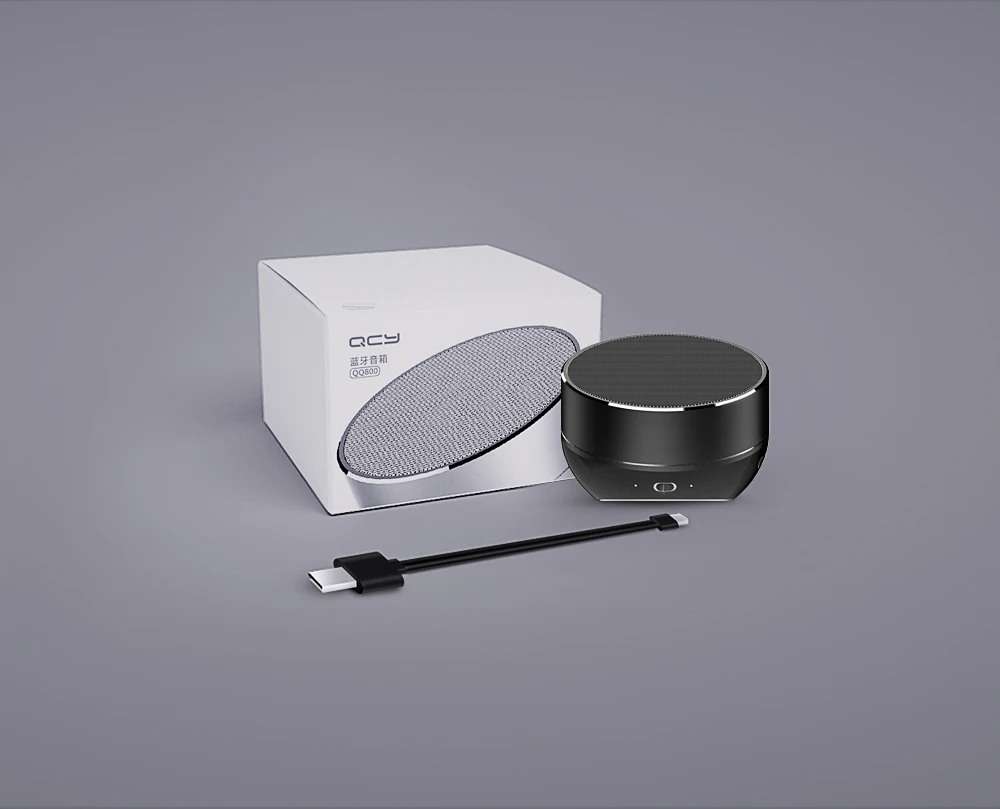 QCY QQ800 беспроводной bluetooth динамик металлический Мини Портативная звуковая система MP3 Музыка Аудио плеер TF карта