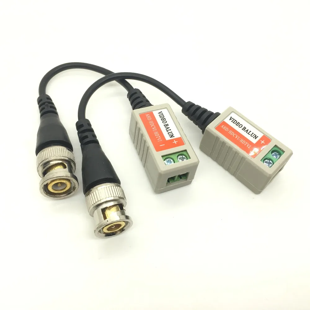 10 пар ABS пластиковых CCTV Video Balun аксессуары пассивные трансиверы расстояние UTP BNC